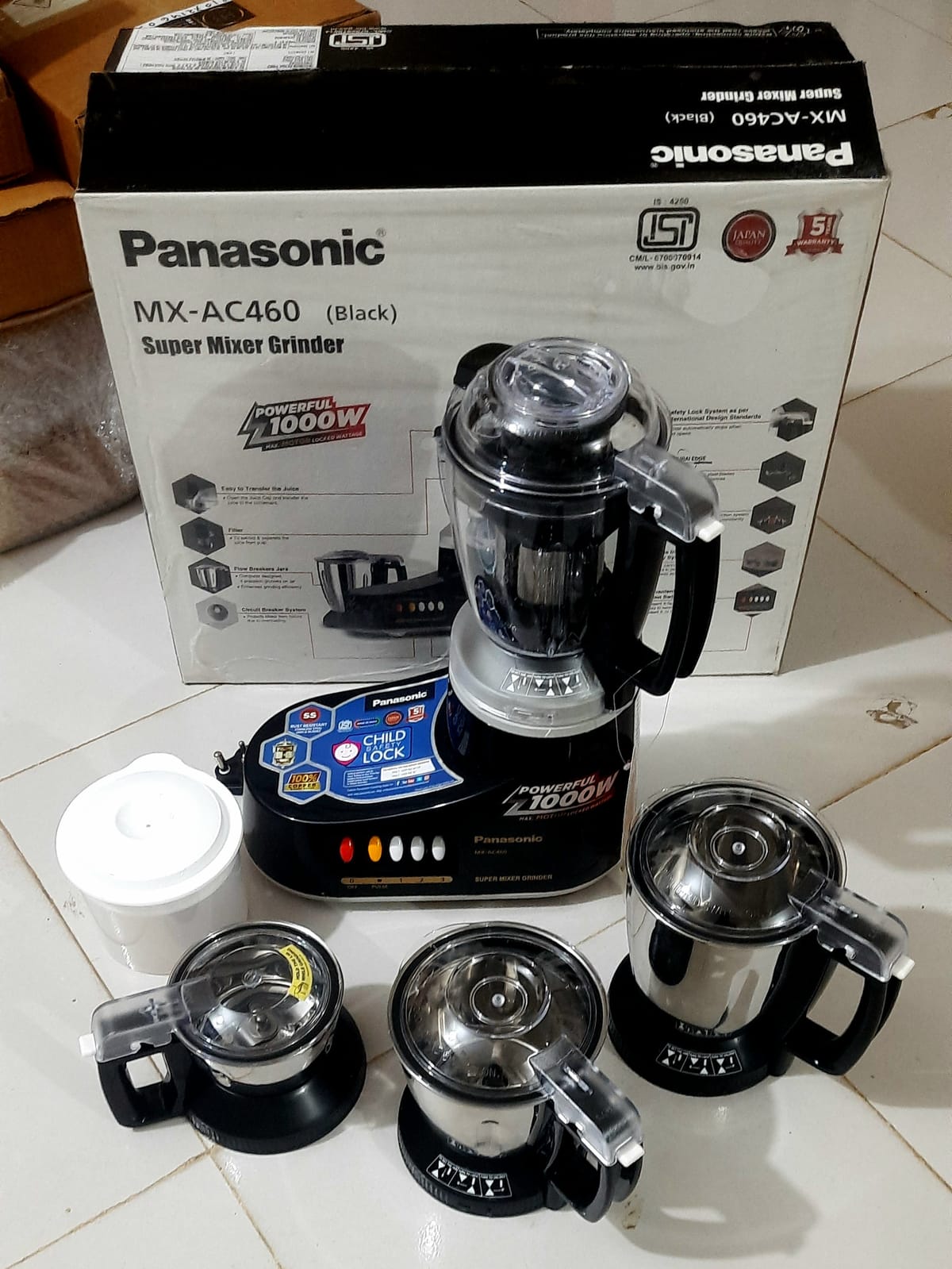 panasonic MX-AC460 super mixer grinder