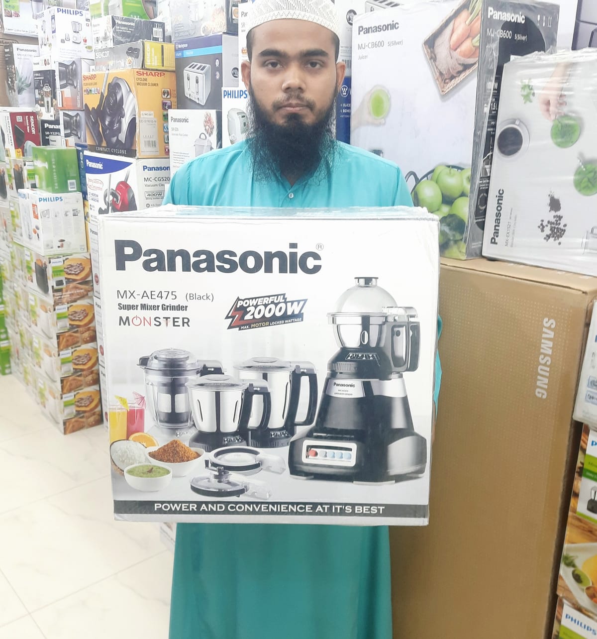 Panasonic MX-AE475 powerful Super mixer grinder